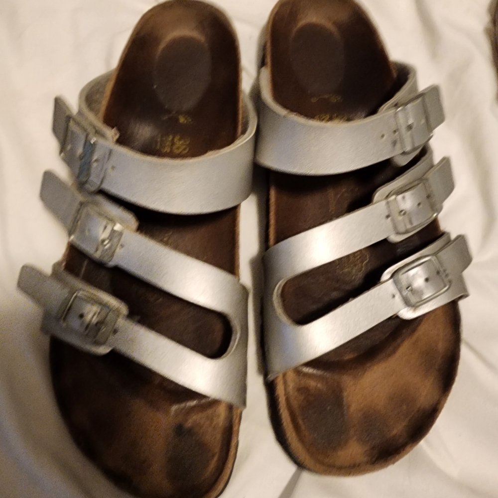 Birkenstock Silver Sandals